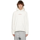 Maison Margiela Off-White Embroidered Logo Hoodie