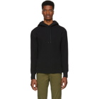 rag and bone Black Waffle Hoodie