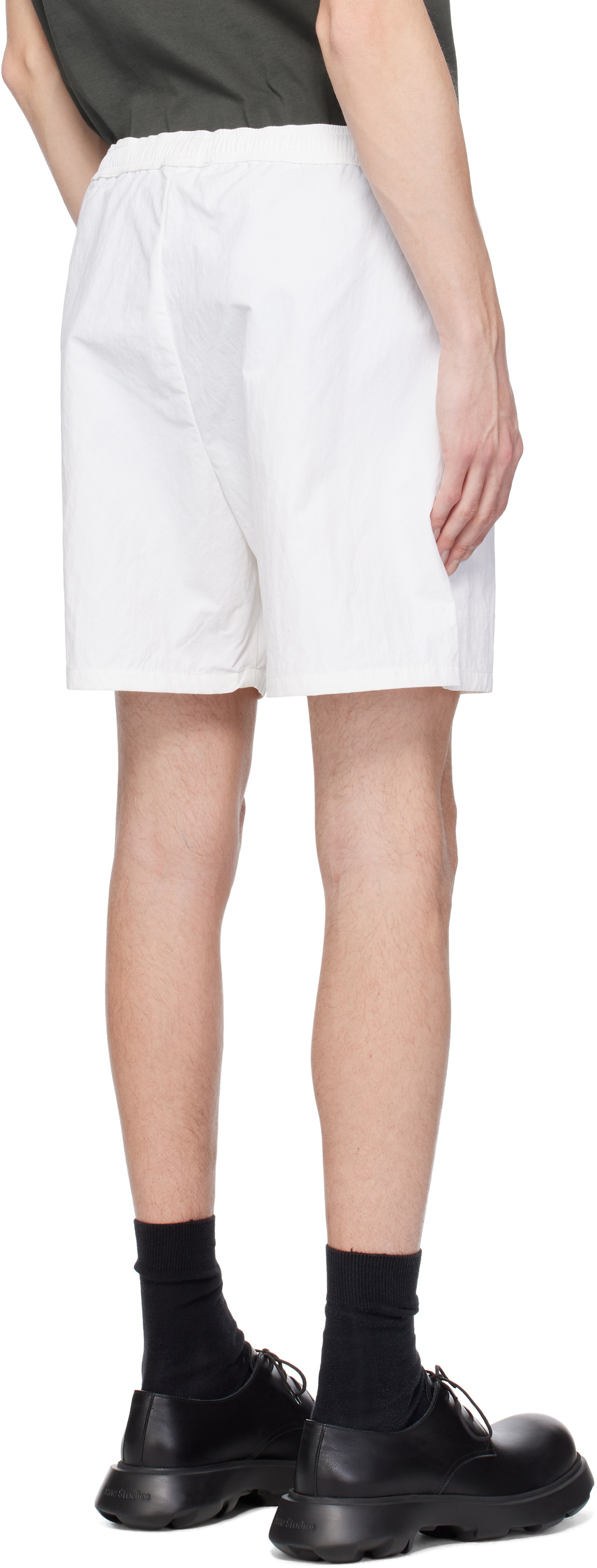 Palmes White Global Tennis Shorts
