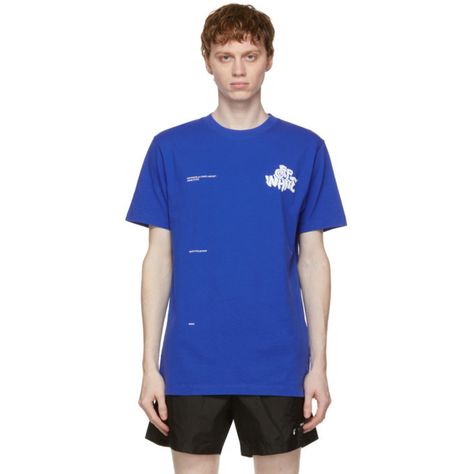 Photo: Off-White Blue Blur Logo T-Shirt