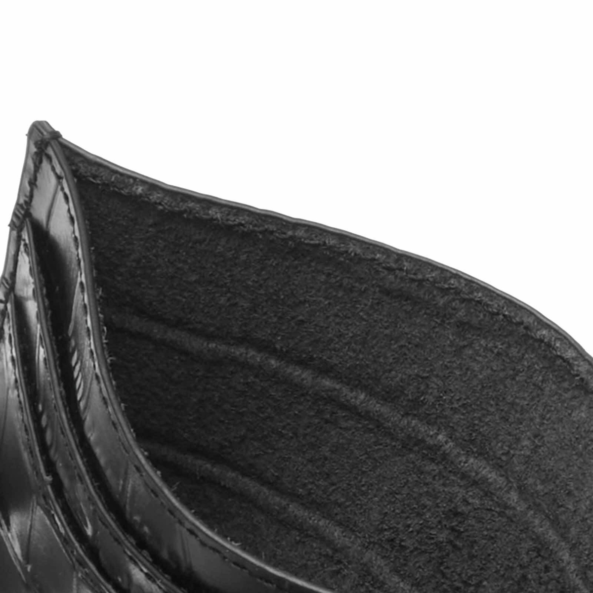 Dime Men's Croc Card Holder in Black 