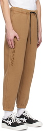 AAPE by A Bathing Ape Brown Embroidered Lounge Pants