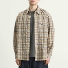 FrizmWORKS Men's Uneven Check Shirt in Yellow