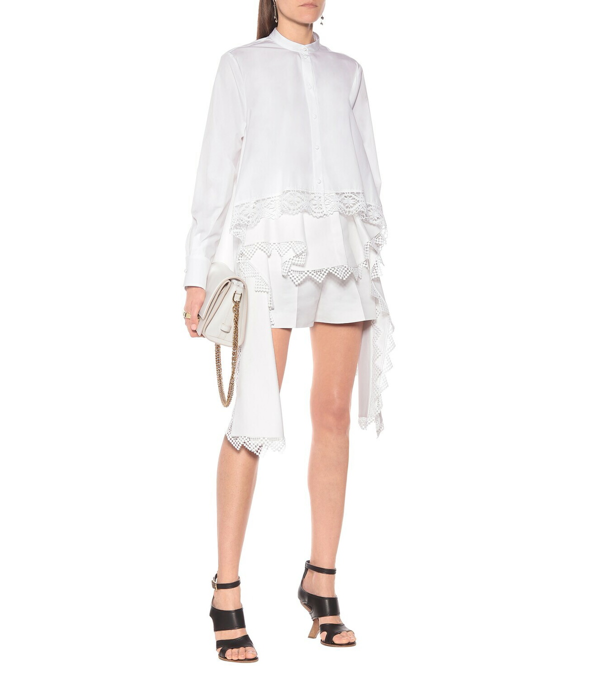 Alexander McQueen Blue Polyamide Shorts main image 0