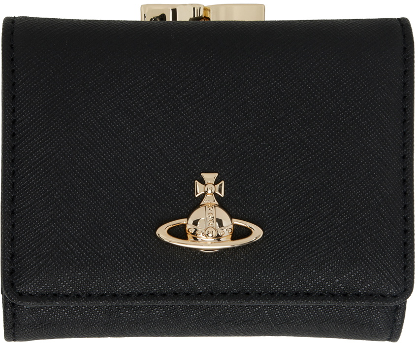 ヴィヴィアン・ウエストウッド SMALL FRAME WALLET BLACK Vivienne Westwood Black Small Frame Wallet Vivienne Westwood