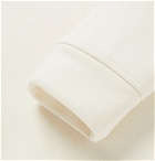 Fendi - Logo-Appliquéd Fleece-Back Cotton, Cashmere and Wool-Blend Jersey Hoodie - Off-white