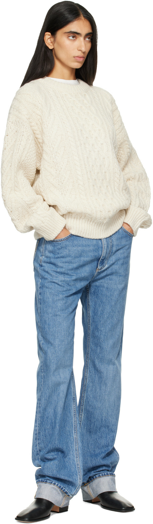 Nothing Written Off-White Petico Cable Knit Sweater