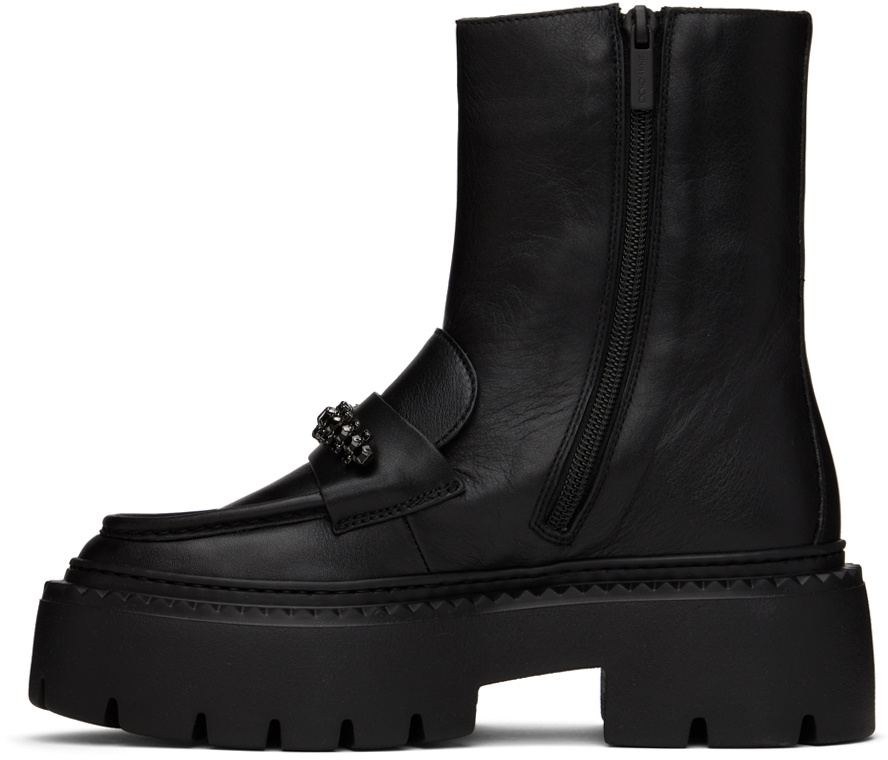 Jimmy Choo Black Bryer Flat Loafers - Shoes - Free Shipping