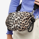 GANNI Women's Recycled Tech Small Duffle Bag in Leopard