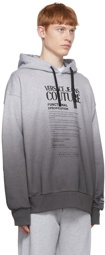 Versace Jeans Couture Gray Cotton Hoodie