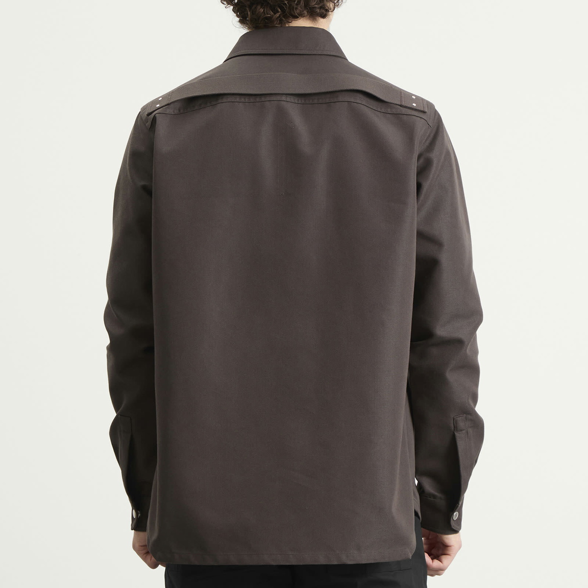 Rick Owens Men's Outershirt Jacket in Dark Dust Rick Owens