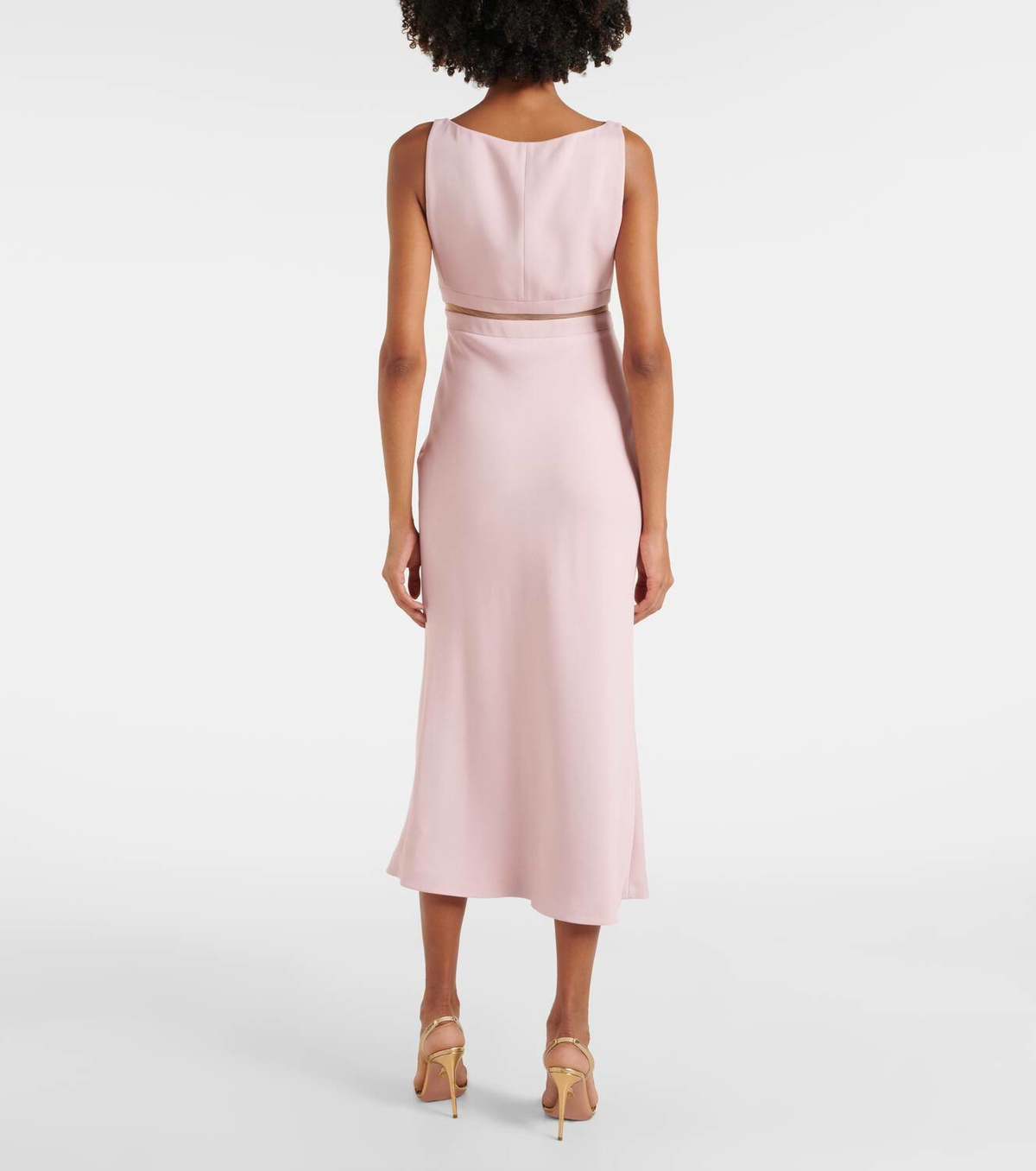 Giambattista Valli Bow-detail crêpe midi dress