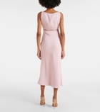 Giambattista Valli Bow-detail crêpe midi dress