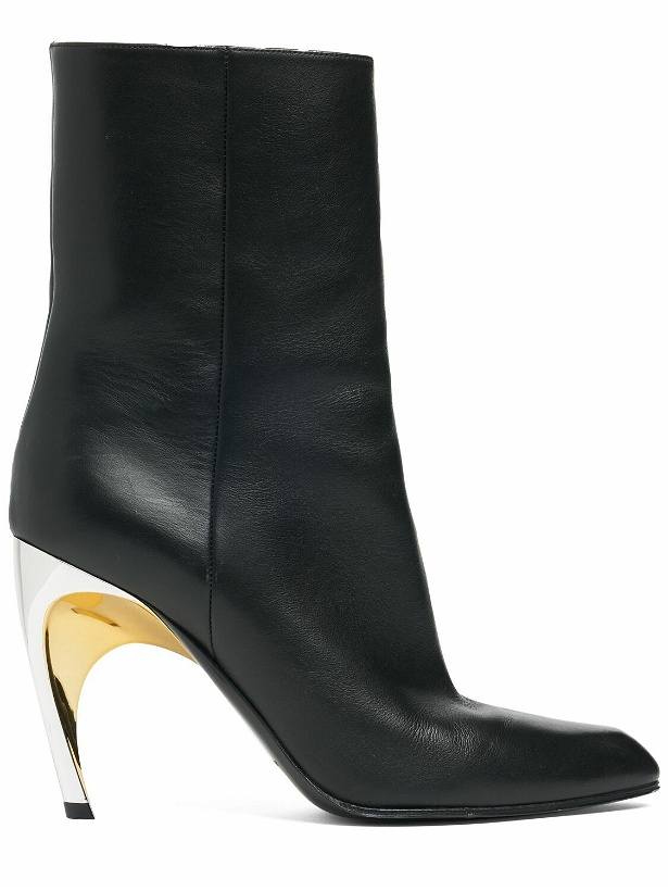 Photo: ALEXANDER MCQUEEN - 95mm Armadillo Leather Boots