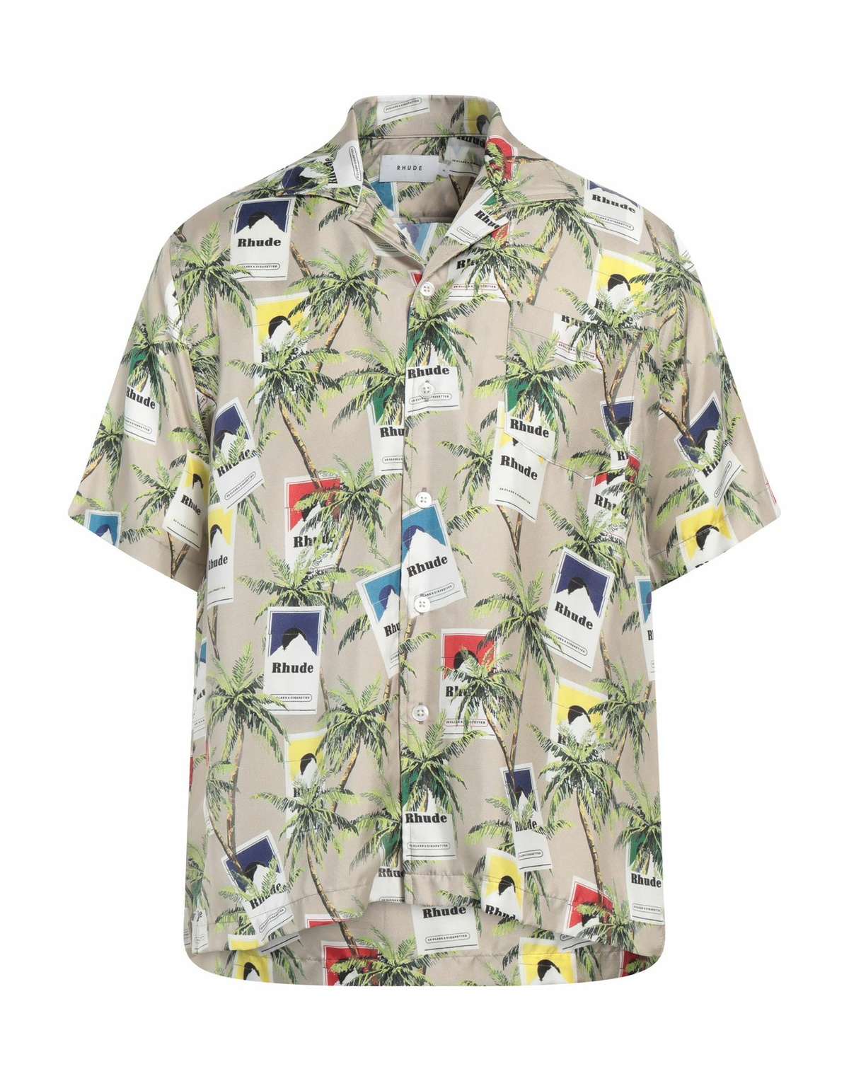 Rhude Mens Shirt Taupe