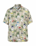Rhude Mens Shirt Taupe
