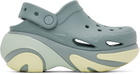 Crocs Green Bubble Crush Clogs