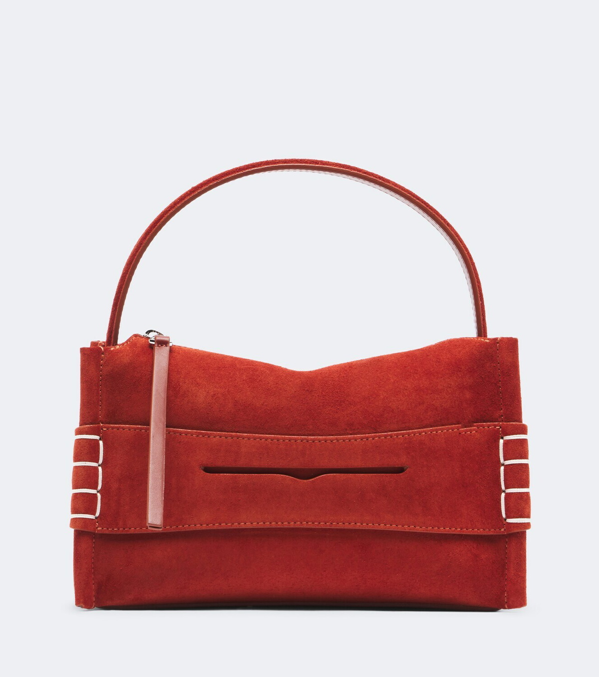 JW Anderson Loafer Small suede top-handle bag