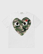 Comme des Garçons Play T-SHIRT RED EMBLEM KNIT White Mens Shortsleefe