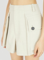 Durazzi Milano - Patch Pocket Shorts in Cream