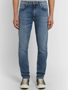 Nudie Jeans - Lean Dean Slim-Fit Tapered Organic Stretch-Denim Jeans - Blue