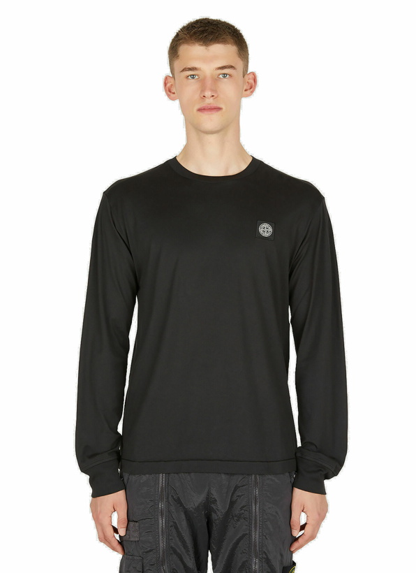 Photo: Compass Patch Long Sleeve T-Shirt in Black