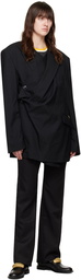 Martine Rose Black Wrap Blazer