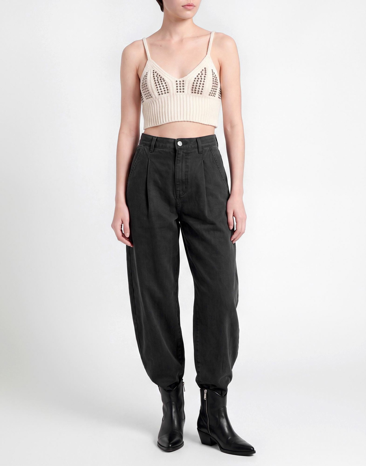 Laneus Womens Top in Cream