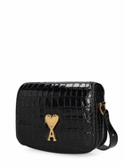 AMI PARIS - Small Paris Paris Croc Embossed Bag