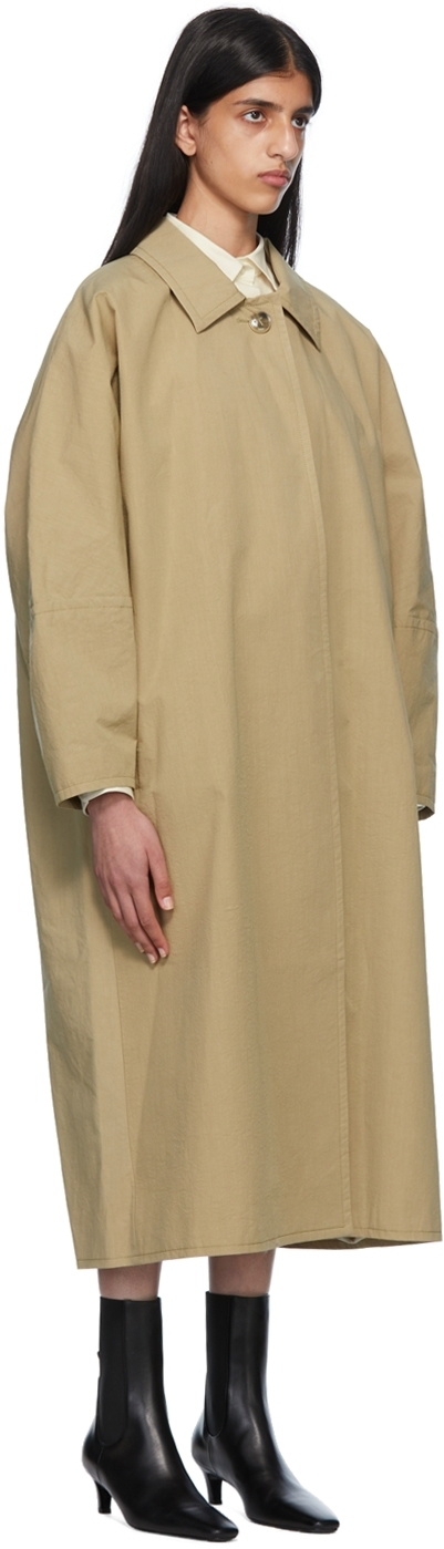 TOTEME Beige Open Front Trench Coat