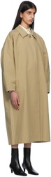 TOTEME Beige Open Front Trench Coat