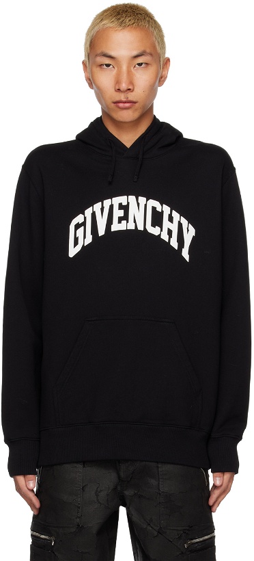 Photo: Givenchy Black Printed Hoodie