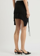 Helmut Lang Aviator Layered Stretch-jersey Mini Skirt Black