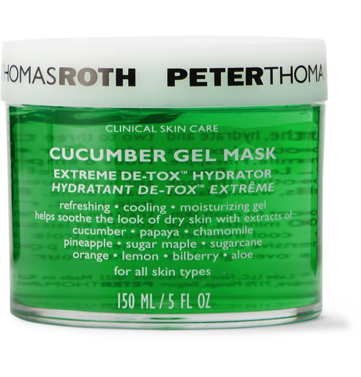 Photo: PETER THOMAS ROTH - Cucumber Gel Mask Extreme De-Tox Hydrator, 150ml - Colorless