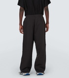 Balenciaga Baggy cotton fleece sweatpants