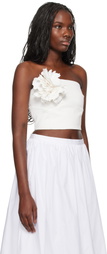 Kika Vargas SSENSE Exclusive White Gioconda Bandeau Top