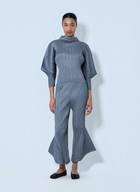 Pleats Please Issey Miyake Pleated Flared Trousers
