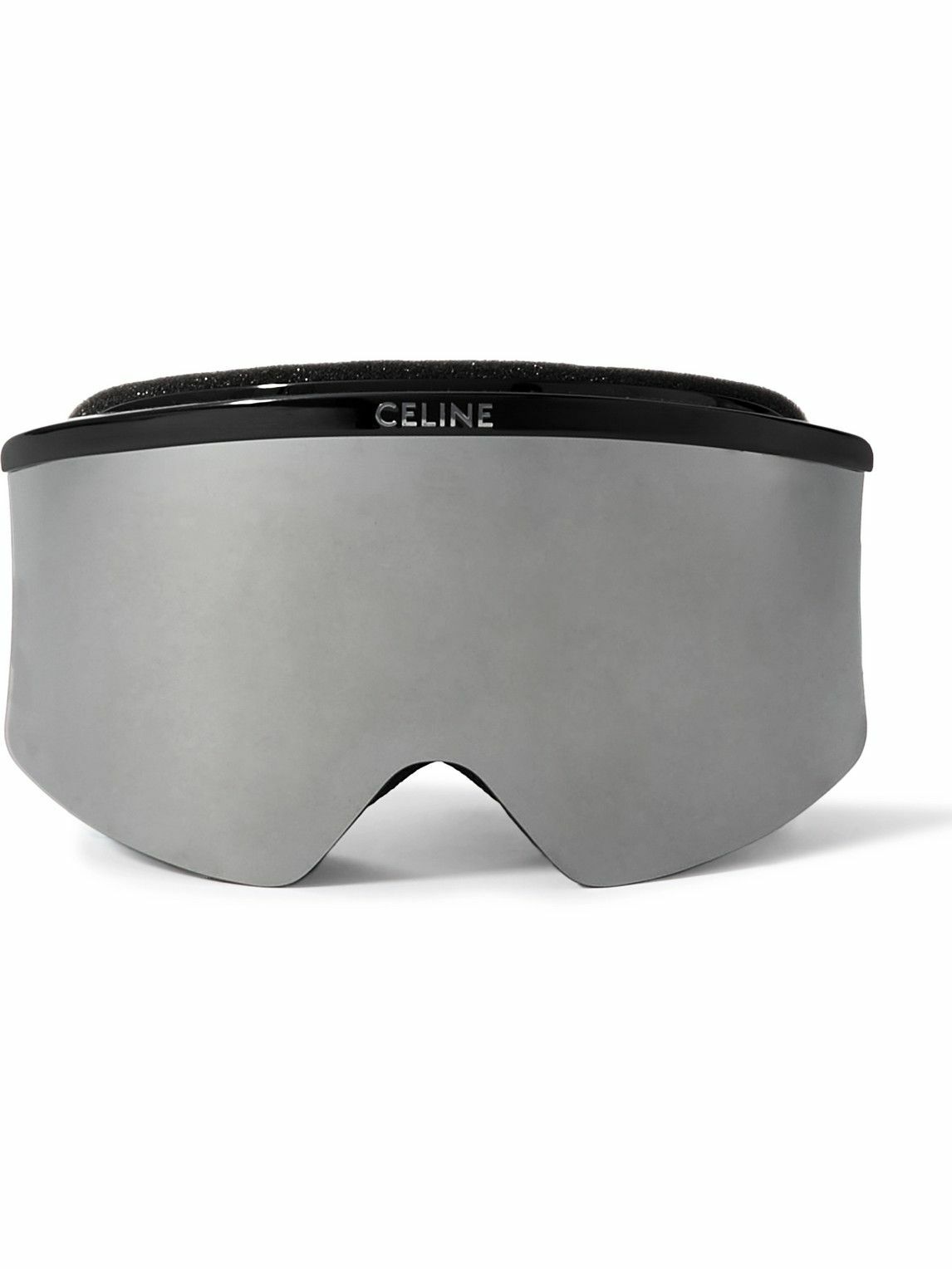 CELINE - Logo-Jacquard Webbing-Trimmed Acetate Ski Goggles