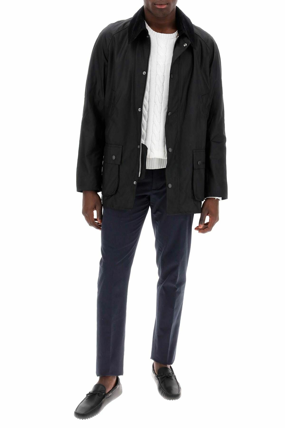 BARBOUR ashby waxed jacket Black