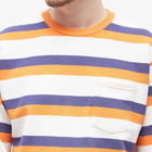 Beams Plus Men's Inlay Pocket T-Shirt in Orange