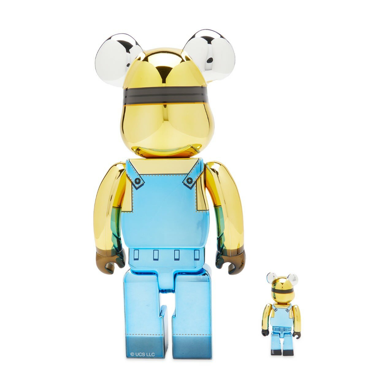 MEDICOM TOY - BE@RBRICK STUART Chrome Ver. 100％ &amp; 400％ MEDICOM TOY BE＠RBRICK STUART MINION Chrome Ver. Despicable