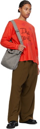 Glass Cypress Brown Multipleated Trousers