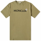 Moncler Men's Logo Badge T-Shirt in Khaki