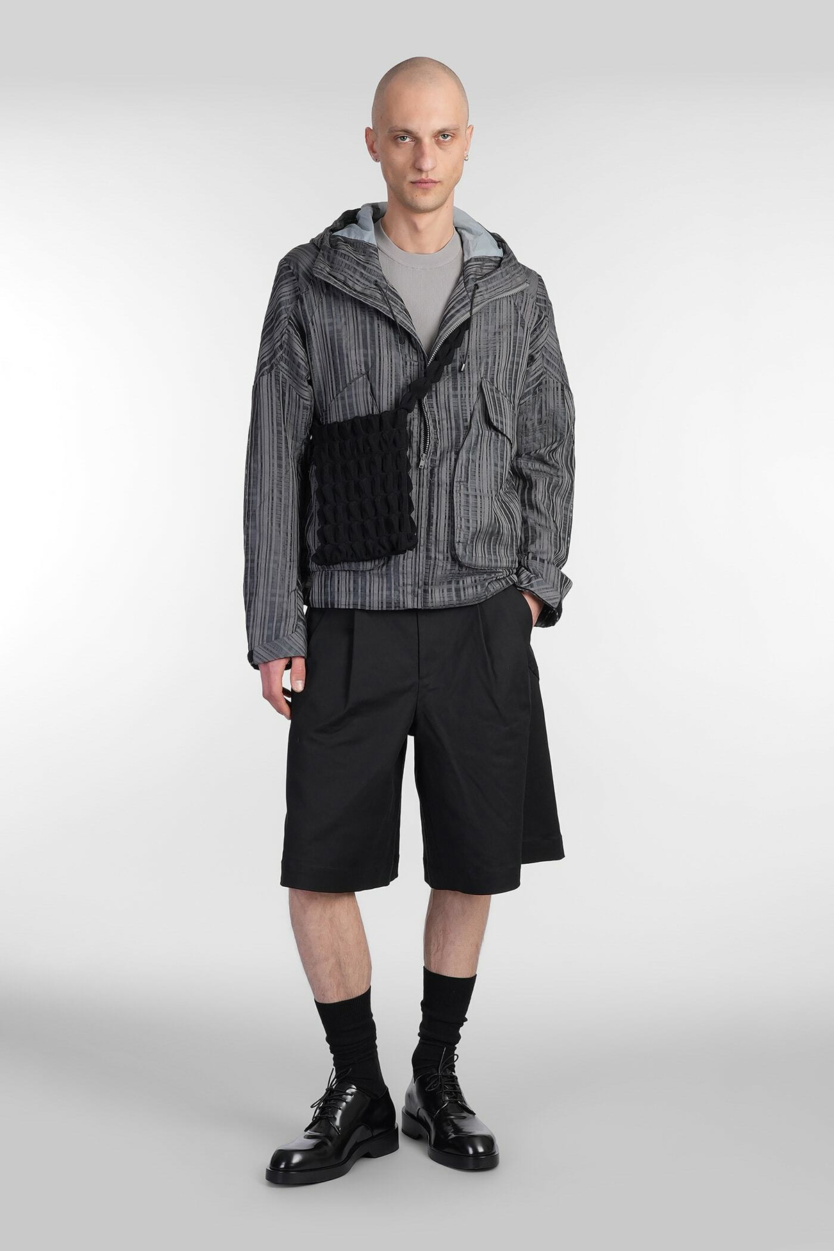 J.L-A.L Eon Jacket Casual Jacket In Grey Cotton J.L - A.L