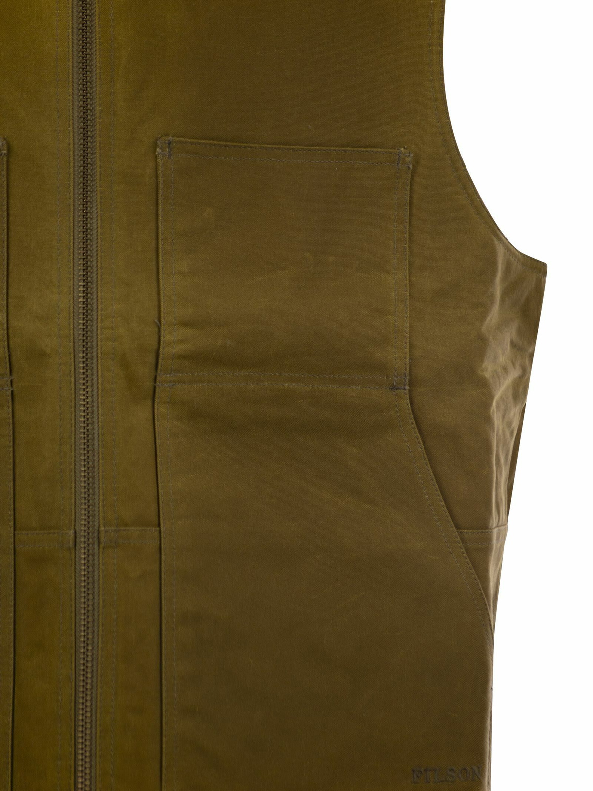 Filson Waxed Cotton Vest - Tincloth