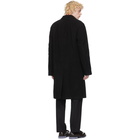 Dries Van Noten Black Wool Long Coat