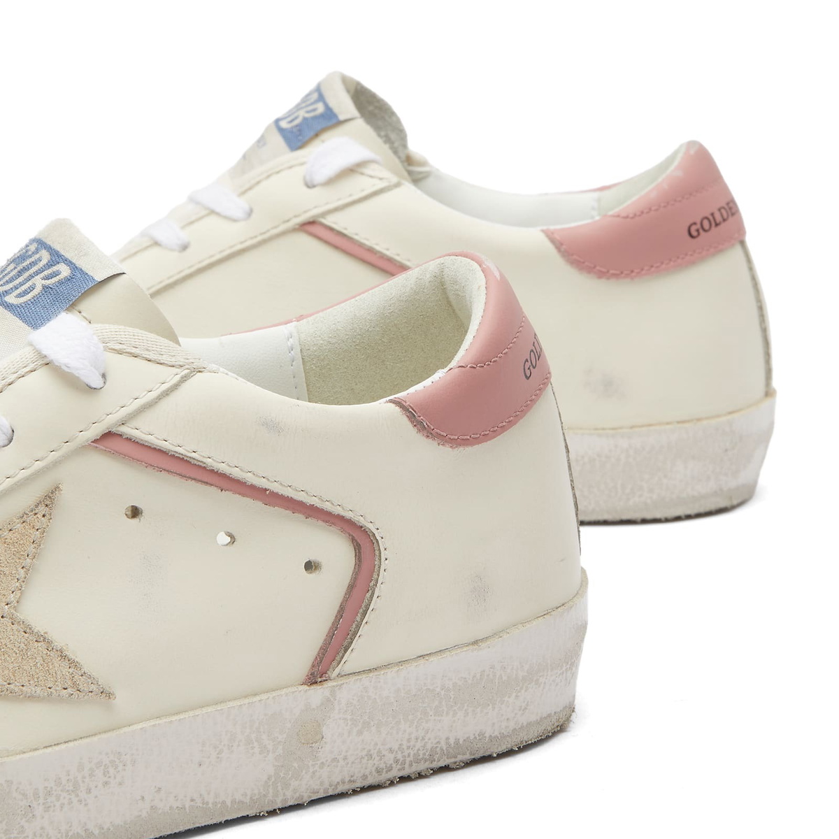 Golden Goose Women's Super Star Leather Sneakers in Cream