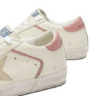 Golden Goose Women's Super Star Leather Sneakers in Cream/Seedpearl/Ash Rose