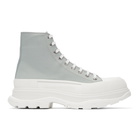 Alexander McQueen SSENSE Exclusive Grey Tread Slick Sneaker Boots