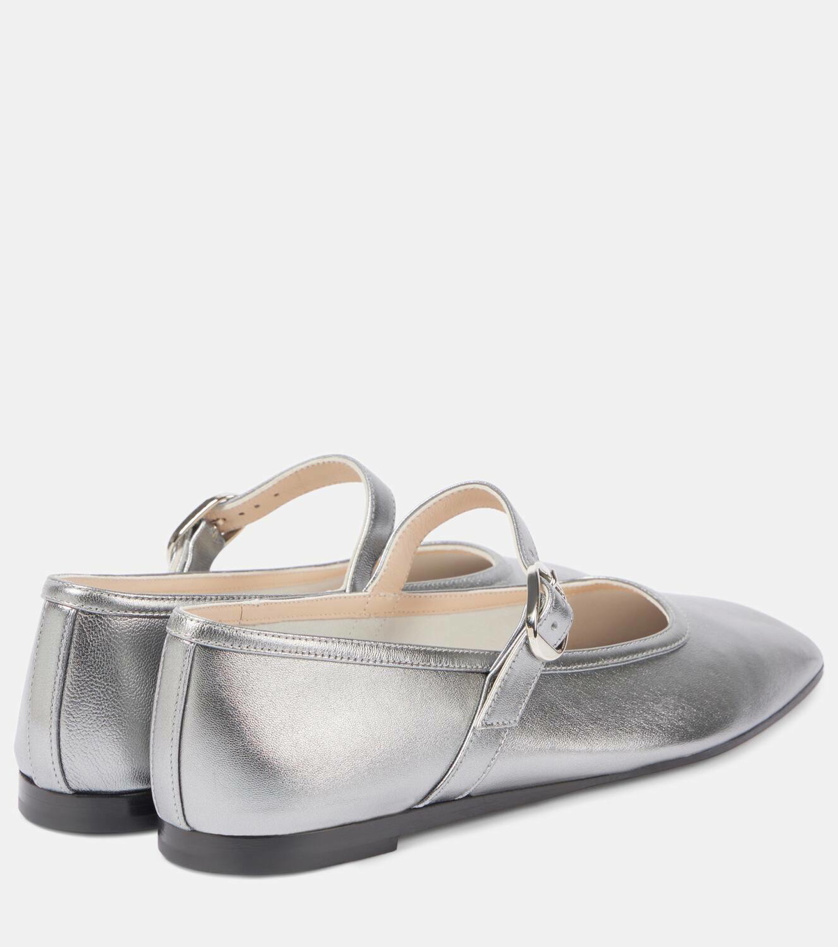 Le Monde Béryl Metallic leather Mary Jane flats Le Monde Beryl